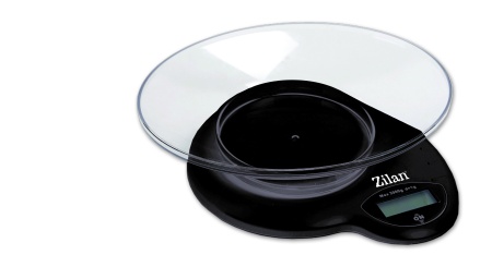 Cantar de bucatarie, Zilan ZLN-7698 Negru,3 Kg, Display LCD.