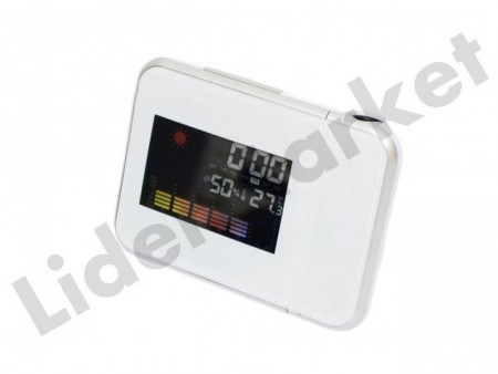 Ceas de camera cu proiectie continua si afisaj color, alimentare 220V - Img 2