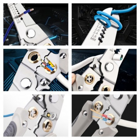 Cleste multifunctional pentru cabluri 6 in1 - Img 7