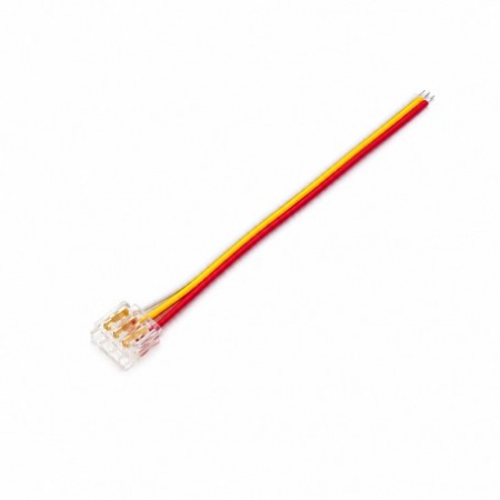 Conector Banda LED SMD Monocolor 8mm 3 Pini cu Cablu 10cm Set 10 Buc YCA3P-8-1 - Img 3