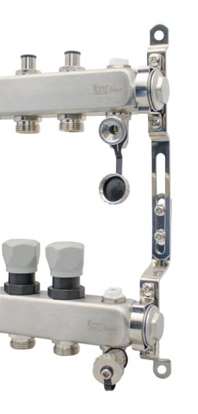 Distribuitor agent termic 1&quot;-3/4&#039;&#039; inox, cu aerisitor si robinet de golire 5 cai - Img 2