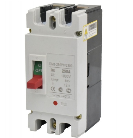 Intrerupator de circuit solar MCCB 2P-250A / 1000V DC - Img 3