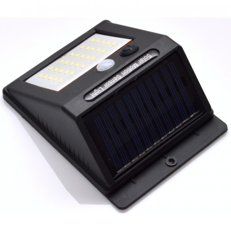 Lampa de perete 30 de leduri, incarcare solara si senzor de miscare - Img 2