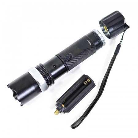 LANTERNA DE MANA CU LED SI ZOOM,3XR3 AAA /3,7V (NEAGRA) - Img 2