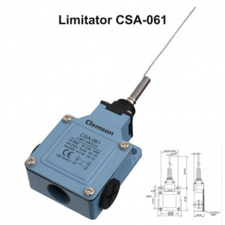 Limitator de cursa cu sarma flexibila CSA-061 - Img 5