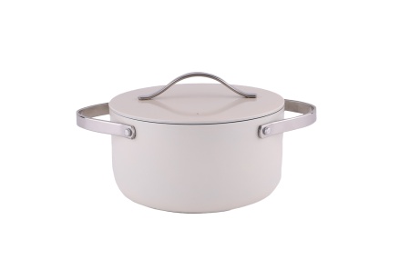 Oala Zilan ZLN0873 din 5 straturi de material, 24 cm diametru, capacitate 5.2l, manere nituite din otel inoxidabil