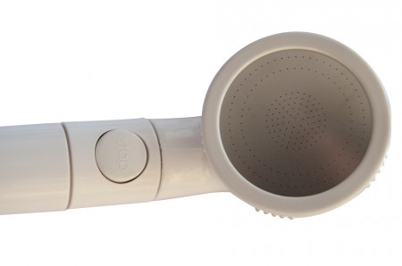 Para dus alb cu buton on/off 6cm cu element filtrant - Img 3