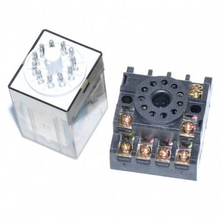 Releu Industrial 12V – DC / 11P Cu Soclu - Img 3