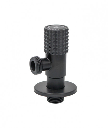 Robinet coltar inox negru mat 1/2x1/2"