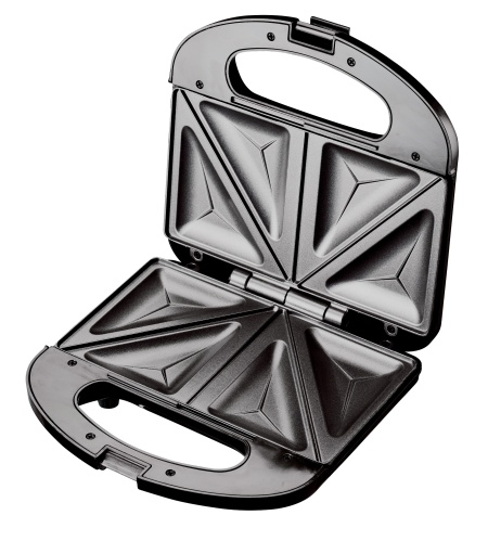 Sandwich-maker Floria ZLN-4305, Alb, 750 W, Placi antiaderente model triunghi