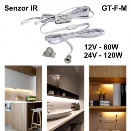 Senzor IR 10mm pentru mobila 12V-60W / 24V-100W / GT-F-M - Img 7