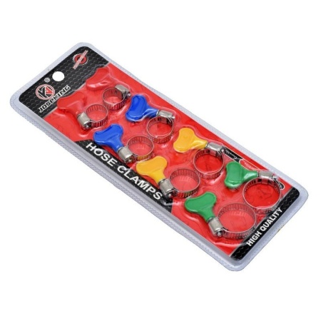 Set 8 Coliere din Inox cu Strangere Rapida tip Fluture pentru Furtun - Img 4