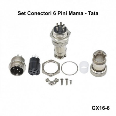 Set conector tip aviator mama - tata cu 6 pini - Img 4
