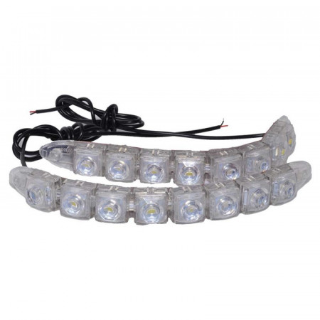 Set lumini auto 2 x 12 LED DRL 12V - 12W - Img 2