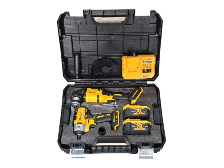 Set scule electrice cu acumulator: pistol impact si polizor unghiular (flex) - Img 4