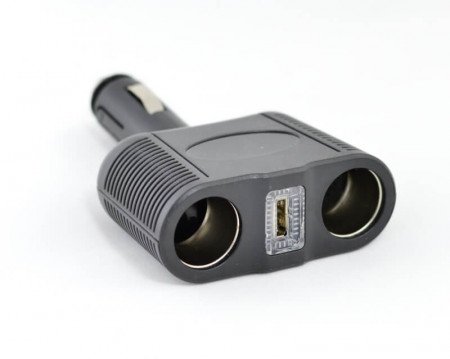 Spliter Bricheta Auto 2 Prize + USB 12V/24V – 100W - Img 3