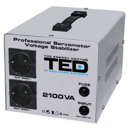 Stabilizator de Tensiune 2100VA-Servo Motor TED - Img 2