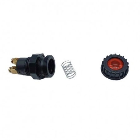 Suport indicator tensiune pentru bec E10 cu led rosu 12V-24V - Img 5