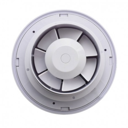 Ventilator rotund de baie 100 mm - 5W cu clapeta automata, telecomanda si programare - IPX2 - Img 4