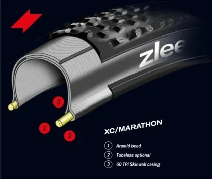 Zleen Leopard Tubeless 27.5 x 2.25, TPI 60 - Img 2