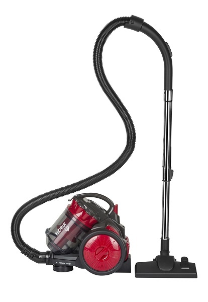 Aspirator fara sac FLORIA ZLN-3451,rosu-negru filtru HEPA 13, filtrare ciclonica, capacitate colectare 2.5L, putere 700W,