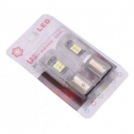 Bec led auto frana BAY15D set 2 bucati - Img 2