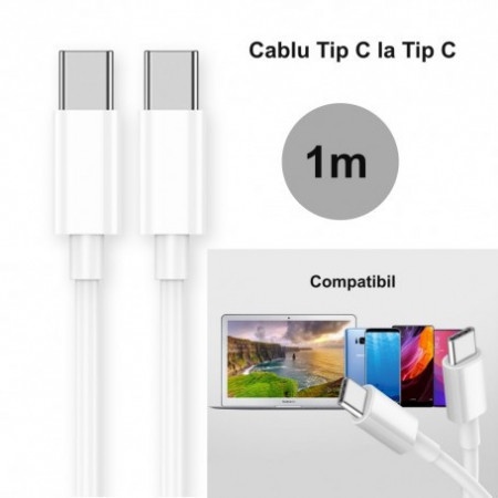 Cablu de alimentare si transfer date USB-C la USB-C 1 metru - Img 6