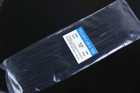 Colier De Plastic, Brida Negru 3,6x200mm 100b/Set