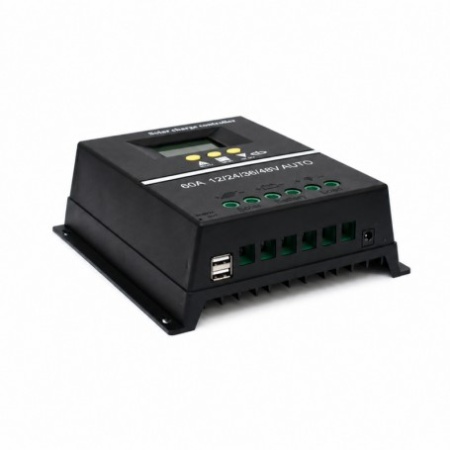 Controler Incarcare Solara PWM 60A, 12/24/36/48V Auto, LCD si 2 USB - Img 4