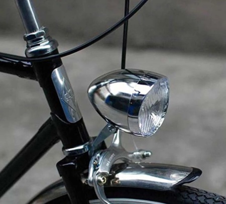Far LED pentru bicicleta matrial ABC (plastic ) cu 3 led , batteri 3xAAA - Img 3