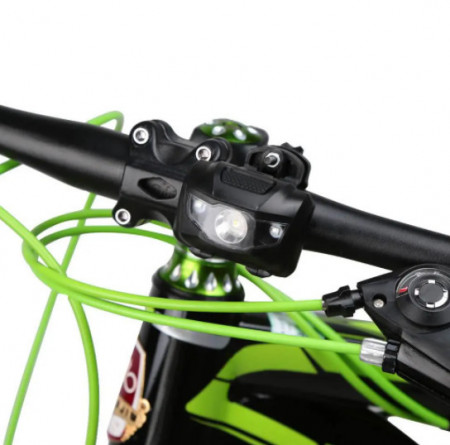 Far stop dual 3xAAA, lumina alba si 2 LED rosii