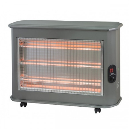 Incalzitor tip semineu cu rotile Zilan ZLN-1770, 2000W, 3 rezistente quartz, termostat reglabil