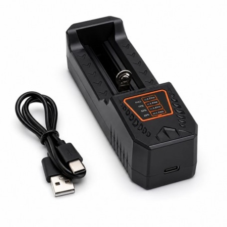 Incarcator Universal pentru Acumulatori Li-ion 1 Slot 18650 USB Type-C - Img 4