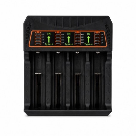 Incarcator Universal pentru Acumulatori Li-ion 4 Sloturi 18650 USB Type-C - Img 4