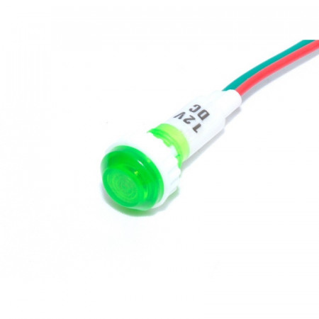 Indicator martor cu fir 12V, rosu, verde, portocaliu sau albastru - Img 2