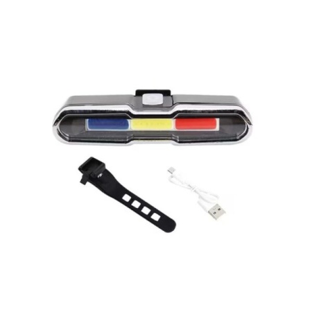 Lumina spate USB pentru trotinete electrice, negru, LED - Img 2