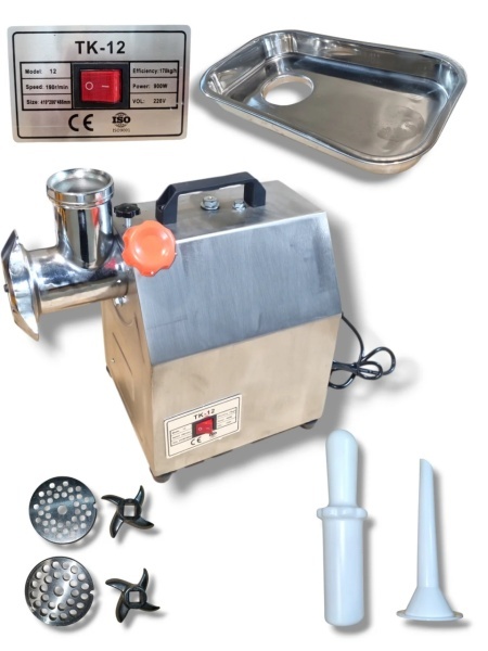 Masina electrica profesionala de tocat carne MK-12, carcasa 100% inox - Img 3