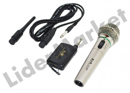 Microfon Wireless K&amp;K AT-309 metalic