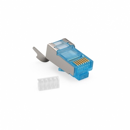 Mufa RJ45 S/FTP CAT 7 Albastru cu Ecranare Metalica - 50 Buc/Set - Img 3