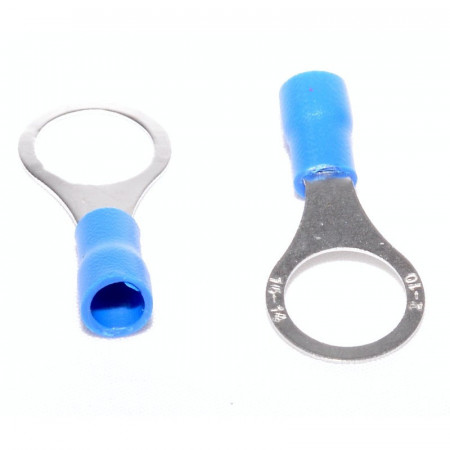 Papuci electrici izolati albastru tip inel Ø 10mm, 100 buc/set - Img 2