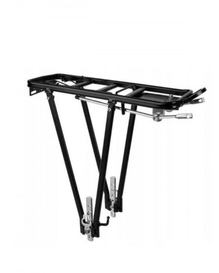 Portbagaj pentru bicicleta , prindere pe spate, din aluminiu, greutate maxima suportata 35 kg, 13 x 37.5cm, negru
