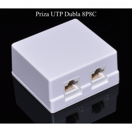Priza dubla de UTP 2 x 8P8C CAT 5