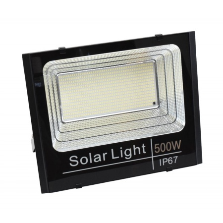 Proiector 500W cu Panou Solar și Telecomanda - Img 2
