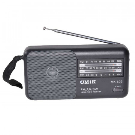 Radio portabil MK609 cu baterii - Img 3