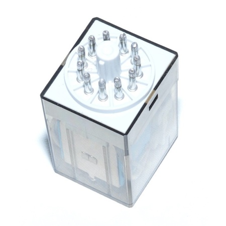 Releu industrial 48V–AC/11P cu soclu - Img 4
