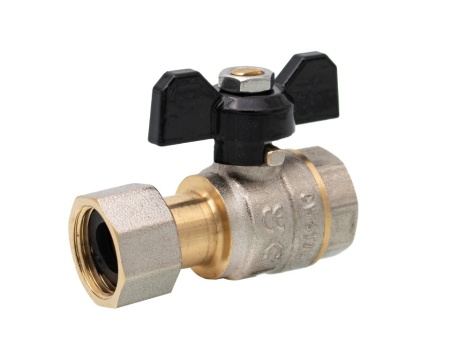 Robinet sferic tip fluture cu olandez 1/2"FF