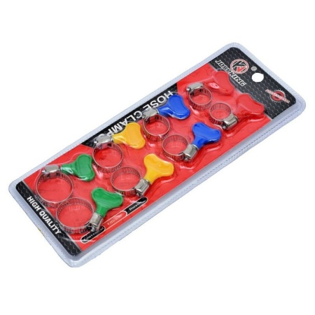 Set 8 Coliere din Inox cu Strangere Rapida tip Fluture pentru Furtun - Img 2