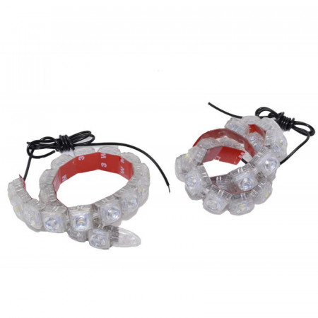 Set lumini auto 2 x 12 LED DRL 12V - 12W - Img 3