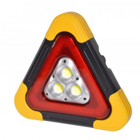 Triunghi auto cu 3 led-uri COB si 42 flash-uri