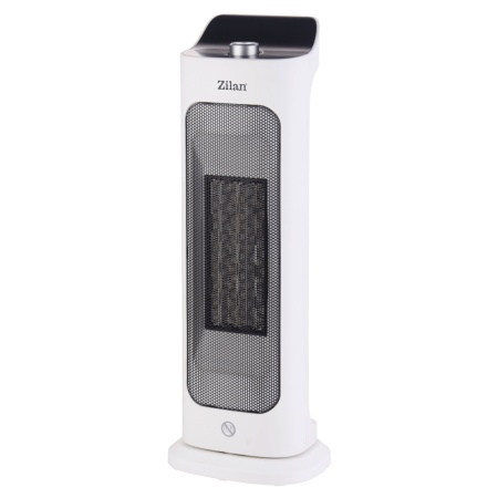 Aeroterma ceramica turn Zilan ZLN2038 Alb, 2000W, 2 trepte de viteza, termostat reglabil